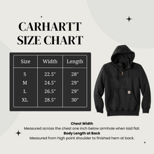 Load image into Gallery viewer, Wolf Creek Hotshots Carhartt 1/4-zip Hooded Sweatshirt (CT100617)