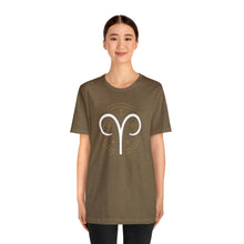 Load image into Gallery viewer, Aries Unisex Jersey Short Sleeve Tee, Zodiac, Astrology, Sign