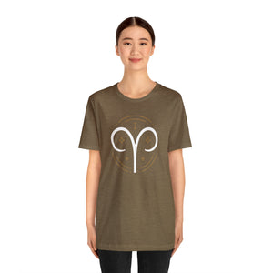 Aries Unisex Jersey Short Sleeve Tee, Zodiac, Astrology, Sign