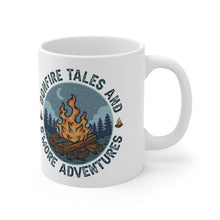 Load image into Gallery viewer, Bonefire Tales and Smore Adventures Ceramic Mug 11oz Camping Trails Fall Summer