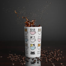 Load image into Gallery viewer, Coffee Cats Conical Coffee Mugs (3oz, 8oz, 12oz)