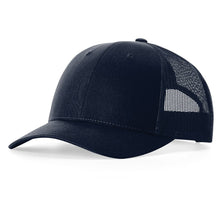 Load image into Gallery viewer, UNF SZ Navy Low Profile Trucker Hat (115)