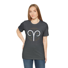 Load image into Gallery viewer, Aries Unisex Jersey Short Sleeve Tee, Zodiac, Astrology, Sign