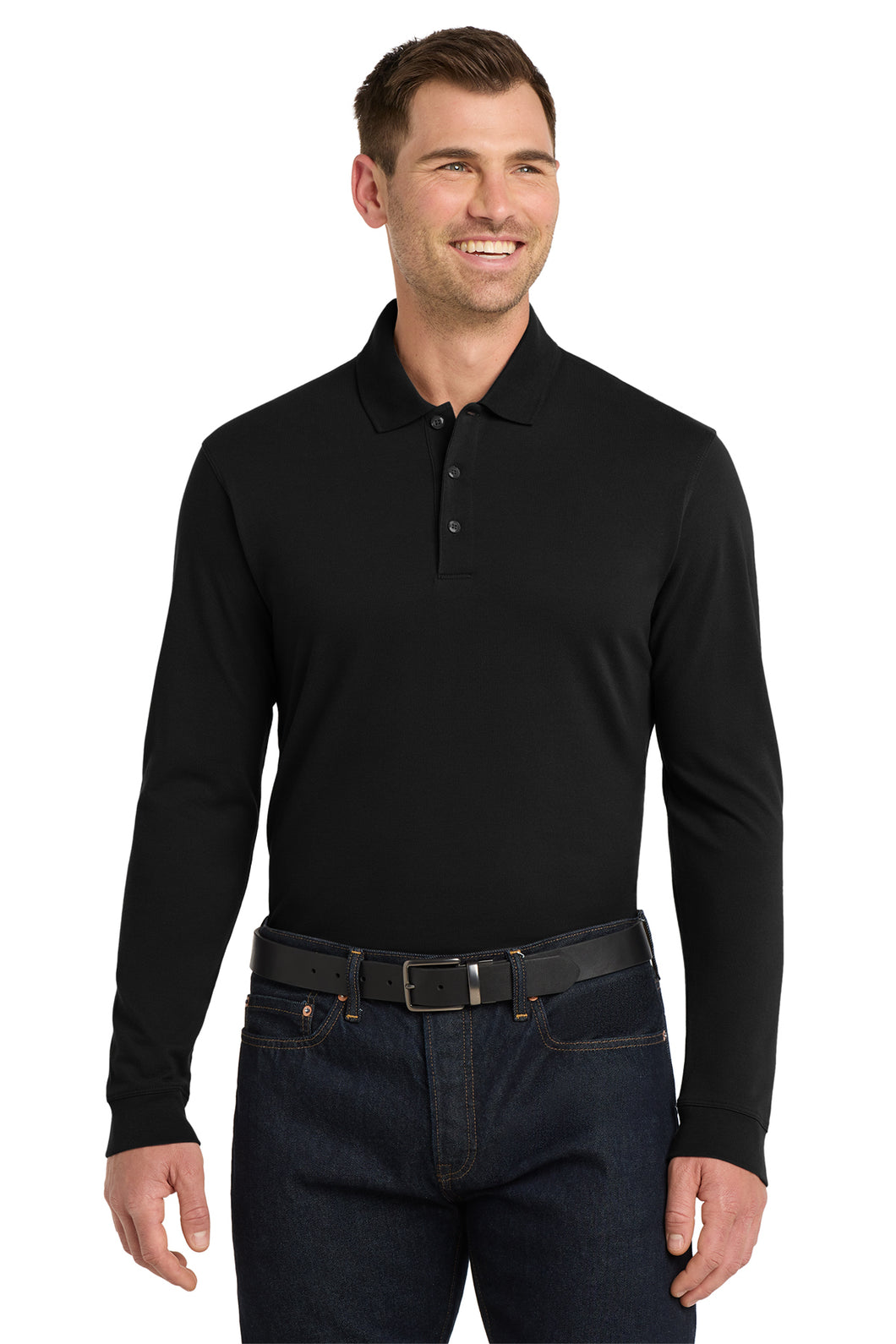 DCSO Port Authority® EZCotton® Long Sleeve Polo (K8000LS)