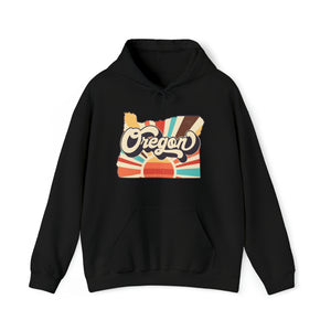 Retro Oregon Unisex Heavy Blend™ Hooded Sweatshirt