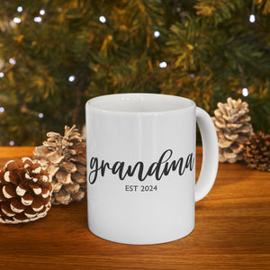 Grandma Est. 2024 Ceramic Mug 11oz