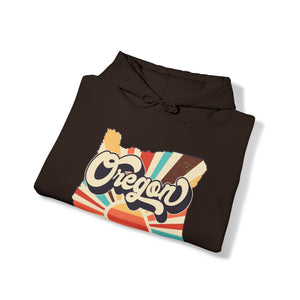 Retro Oregon Unisex Heavy Blend™ Hooded Sweatshirt