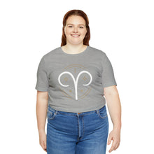 Load image into Gallery viewer, Aries Unisex Jersey Short Sleeve Tee, Zodiac, Astrology, Sign