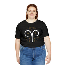 Load image into Gallery viewer, Aries Unisex Jersey Short Sleeve Tee, Zodiac, Astrology, Sign