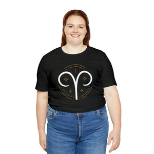 Aries Unisex Jersey Short Sleeve Tee, Zodiac, Astrology, Sign