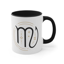 Load image into Gallery viewer, Scorpio Accent Coffee Mug, 11oz Zodiac Astrology Sign