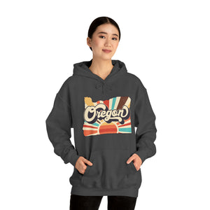 Retro Oregon Unisex Heavy Blend™ Hooded Sweatshirt