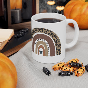 Leopard Rainbow Ceramic Mug 11oz