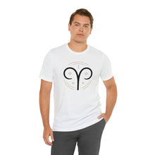 Load image into Gallery viewer, Aries Unisex Jersey Short Sleeve Tee, Zodiac, Astrology, Sign