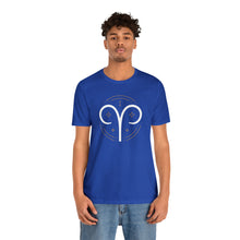 Load image into Gallery viewer, Aries Unisex Jersey Short Sleeve Tee, Zodiac, Astrology, Sign