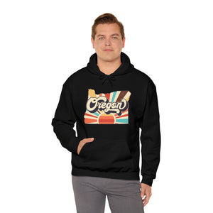 Retro Oregon Unisex Heavy Blend™ Hooded Sweatshirt