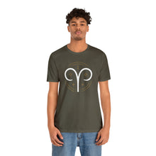 Load image into Gallery viewer, Aries Unisex Jersey Short Sleeve Tee, Zodiac, Astrology, Sign