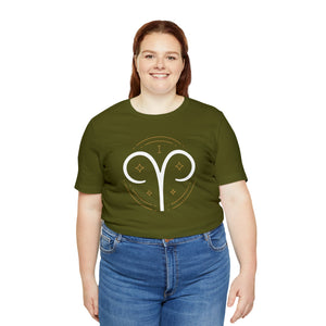 Aries Unisex Jersey Short Sleeve Tee, Zodiac, Astrology, Sign