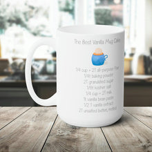 Load image into Gallery viewer, The Best Vanilla Mug Cake Ceramic Mug 15oz Coffee Mug