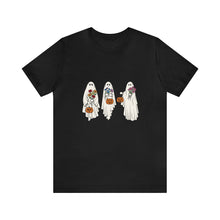 Load image into Gallery viewer, Floral Ghost T-shirt, Trick or Treat, Happy Halloween