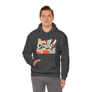 Retro Oregon Unisex Heavy Blend™ Hooded Sweatshirt