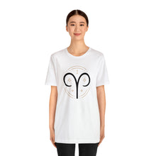 Load image into Gallery viewer, Aries Unisex Jersey Short Sleeve Tee, Zodiac, Astrology, Sign