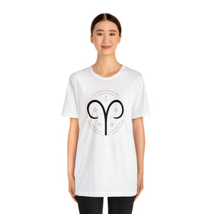 Aries Unisex Jersey Short Sleeve Tee, Zodiac, Astrology, Sign