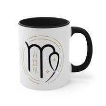 Load image into Gallery viewer, Virgo Accent Coffee Mug, 11oz Zodiac Astrology Sign