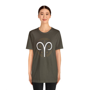 Aries Unisex Jersey Short Sleeve Tee, Zodiac, Astrology, Sign