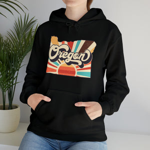 Retro Oregon Unisex Heavy Blend™ Hooded Sweatshirt