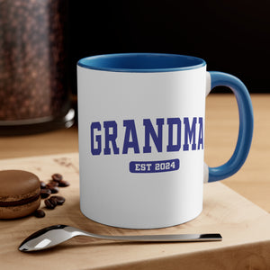 Grandma Est 2024 Accent Coffee Mug, 11oz