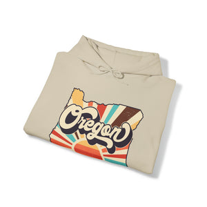 Retro Oregon Unisex Heavy Blend™ Hooded Sweatshirt