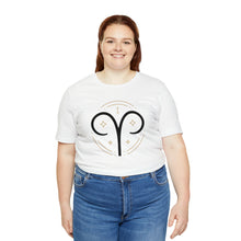 Load image into Gallery viewer, Aries Unisex Jersey Short Sleeve Tee, Zodiac, Astrology, Sign