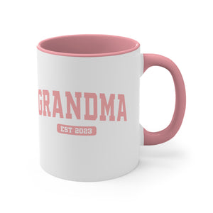 Grandma Est 2023 Accent Coffee Mug, 11oz