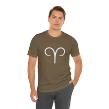 Load image into Gallery viewer, Aries Unisex Jersey Short Sleeve Tee, Zodiac, Astrology, Sign