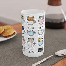 Load image into Gallery viewer, Coffee Cats Conical Coffee Mugs (3oz, 8oz, 12oz)