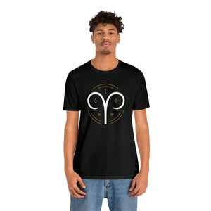 Aries Unisex Jersey Short Sleeve Tee, Zodiac, Astrology, Sign