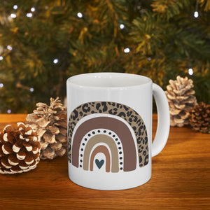 Leopard Rainbow Ceramic Mug 11oz