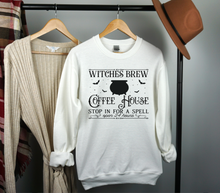 Load image into Gallery viewer, Witches Brew Coffe House Sweatshirt, Witches Brew, Happy Halloween, Trick or Treat