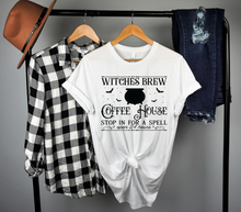 Load image into Gallery viewer, Witches Brew T-shirt, Witches Brew Coffee House, Happy Halloween, Halloween T-shirt