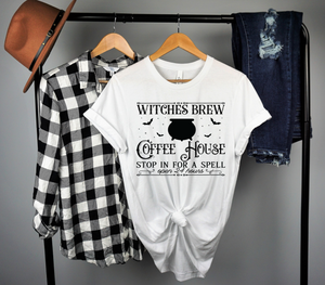 Witches Brew T-shirt, Witches Brew Coffee House, Happy Halloween, Halloween T-shirt