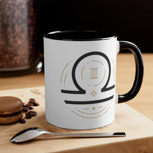 Libra Accent Coffee Mug, 11oz Zodiac Astrology Sign