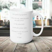 Load image into Gallery viewer, The Best Vanilla Mug Cake Ceramic Mug 15oz Coffee Mug