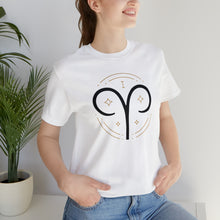 Load image into Gallery viewer, Aries Unisex Jersey Short Sleeve Tee, Zodiac, Astrology, Sign