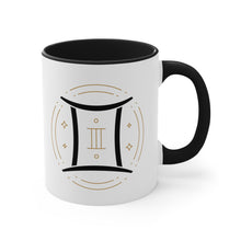 Load image into Gallery viewer, Gemini Accent Coffee Mug, 11oz Zodiac Astrology Sign