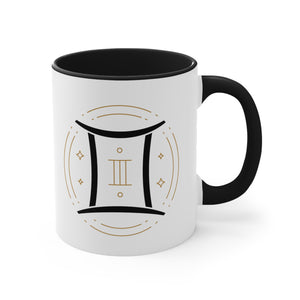 Gemini Accent Coffee Mug, 11oz Zodiac Astrology Sign