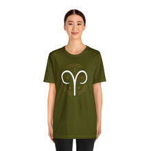 Load image into Gallery viewer, Aries Unisex Jersey Short Sleeve Tee, Zodiac, Astrology, Sign