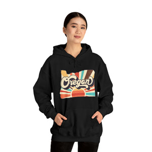 Retro Oregon Unisex Heavy Blend™ Hooded Sweatshirt