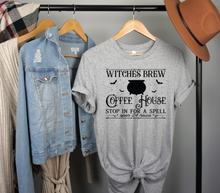 Load image into Gallery viewer, Witches Brew T-shirt, Witches Brew Coffee House, Happy Halloween, Halloween T-shirt