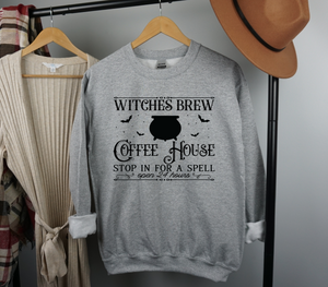 Witches Brew Coffe House Sweatshirt, Witches Brew, Happy Halloween, Trick or Treat